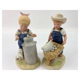 Homco Denim Days Figurines 5ï¿½ï¿½ Tall