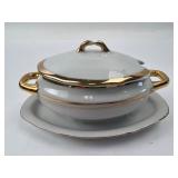 Porcelaine Epiag Tureen & Lid With Plate