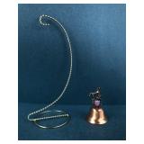 Copper Horse Bell & Wire Stand