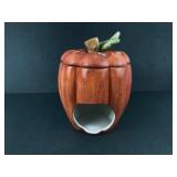 Pumpkin Shaped Ceramic Candle Holder