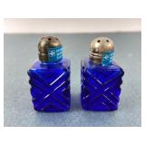 International Silver Co. Cobalt Blue Salt & Pepper
