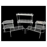 White Wire Kitchen Storage Shelves