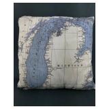 PillowMap Michigan Map Pillow 16ï¿½ X 17ï¿½