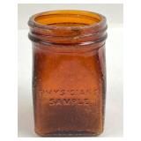 Physicianï¿½s Sample Amber Glass Bottle
