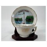 Cedar Point Souvenir Teacup & Saucer Set