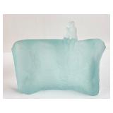 Glass Sculpture Of Seated Figures