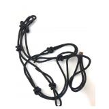 Black Rope Horse Halter With Knots