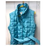Talbots Blue Quilted Down Vest
