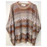 London Fog XL Sweater With Geometric Pattern