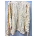 Cream Colored Coogi Naturals Sweater 1XL