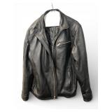 Vintage Leather Menï¿½s Black Jacket