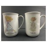 Precious Moments Heather & September Mugs