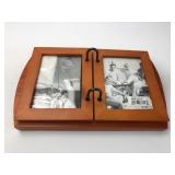 Wooden Photo Album With Metal Rings