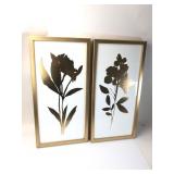 Threshold Framed Gold Floral Prints