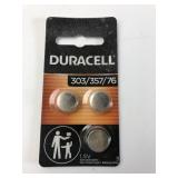 Duracell 303/357/76 Silver Oxide Batteries