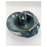 Blue Glazed Ceramic Bowl By BC