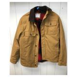 Old Navy Tan Jacket With Plaid Lining