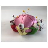 Silk Pincushion With Dolls & Pins