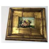 Robert Grace Floral Oil Painting In Frame