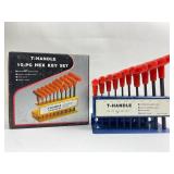 T-Handle 10-Pc Hex Key Set With Stand