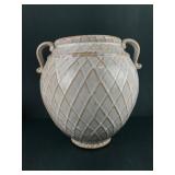 10ï¿½ Ceramic Vase With Diamond Pattern