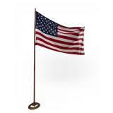 American Flag With Pole & Base