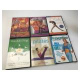 6 Fitness & Yoga DVDs