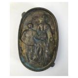 Vintage Cast Bronze Risque Ashtray