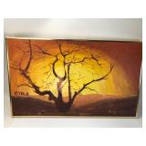 Nyole M. Barys Tree Painting 30 X 19ï¿½ï¿½