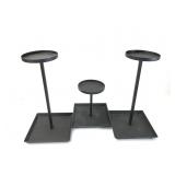 3 Black Metal Display Stands