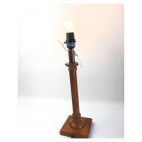 Vintage MCM Wooden Table Lamp