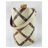 Insulated Ice Bucket With Bamboo Theme
