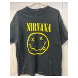 Nirvana Smiley Face Graphic T-Shirt XL