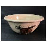 Handcrafted Ceramic Bowl With Pinecone Design