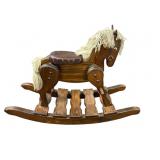 Rene Shoeck Wooden Rocking Horse