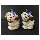 Ceramic Dog Salt & Pepper Shakers
