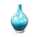 Vintage IKEA Turquoise ï¿½Glass Vase With Long Neck