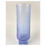 6ï¿½ï¿½ Vintage Murano Glass Ribbed Lilac Vase