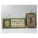 Grandma & Grandpa Wood & Slate Signs