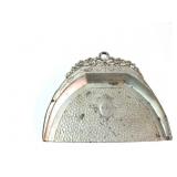 Decorative Metal Dustpan With Floral Design