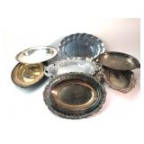 Silverplate & Pewter Serving Trays