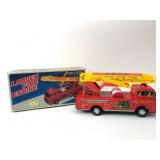 Vintage Ladder Fire Engine Tin Toy