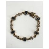 Sterling Silver Bracelet W/Gems