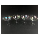 4 Iridescent 4ï¿½ï¿½ Stem Glasses