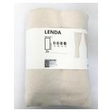 Ikea Lenda Beige Curtain Panel Set