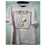 Brief Insanity Snoopy Love Is Shirt XL