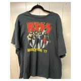KISS World Tour ï¿½77 T-Shirt 2XL