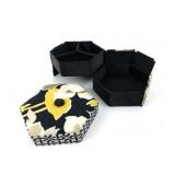 Vera Bradley Dogwood 2 Tier Folding Hexagonal Jewe