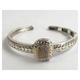 Sterling Silver Cuff Bracelet 2.5ï¿½ Wide