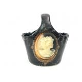 Vintage Albert Price Marbleized Black Japan Cerami